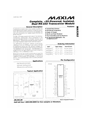 MAX252BCHL Datasheet PDF Maxim Integrated