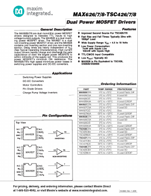 TSC428 Datasheet PDF Maxim Integrated