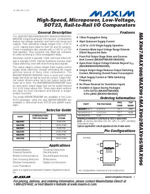 MAX987EXK-T Datasheet PDF Maxim Integrated