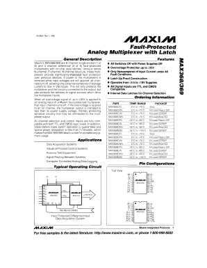 MAX369MJN Datasheet PDF Maxim Integrated