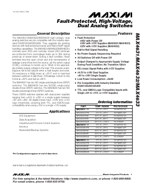 MAX4632ESE Datasheet PDF Maxim Integrated