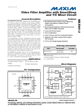 MAX9512ATE Datasheet PDF Maxim Integrated