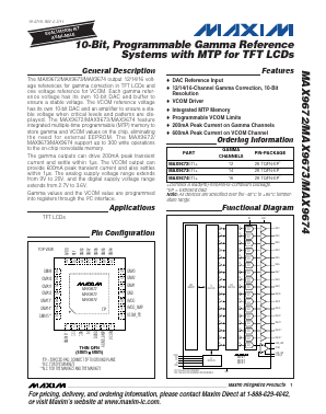 MAX9674ETI Datasheet PDF Maxim Integrated