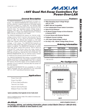 MAX5914AEMH-T Datasheet PDF Maxim Integrated
