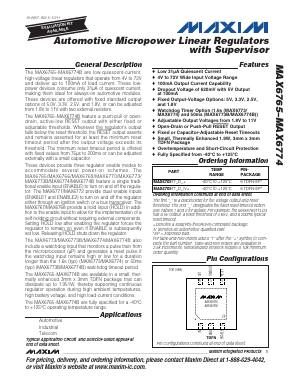 MAX6774TALD2+T Datasheet PDF Maxim Integrated