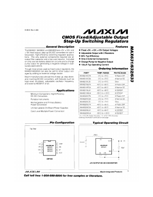 MAX632B Datasheet PDF Maxim Integrated
