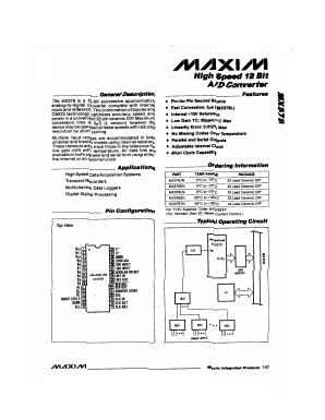 MX578L Datasheet PDF Maxim Integrated