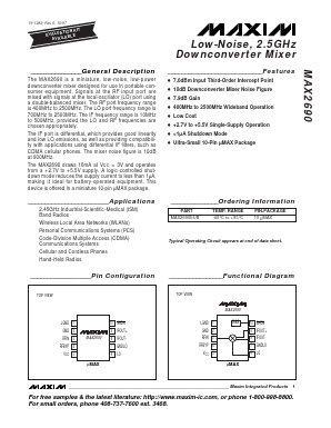 MAX2690EUB Datasheet PDF Maxim Integrated