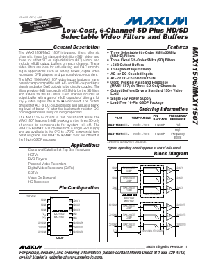 MAX11507CEE+ Datasheet PDF Maxim Integrated