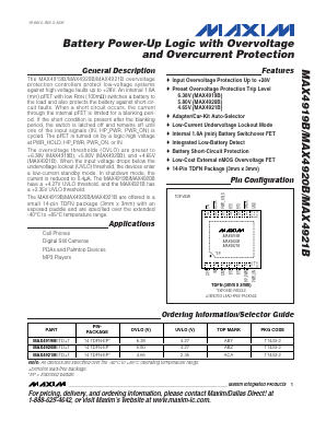 MAX4919B Datasheet PDF Maxim Integrated