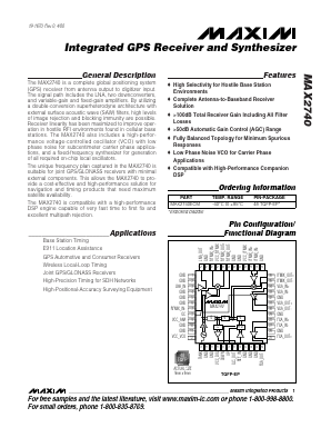 MAX2740 Datasheet PDF Maxim Integrated