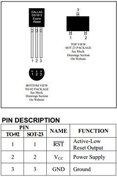 DS1813R-5-TR Datasheet PDF Maxim Integrated