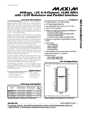MAX1064ACEG-T Datasheet PDF Maxim Integrated