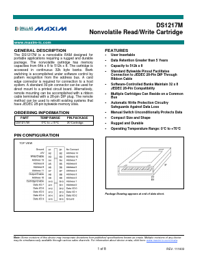 DS1217M Datasheet PDF Maxim Integrated