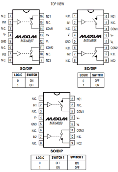 MAX4607ESE Datasheet PDF Maxim Integrated