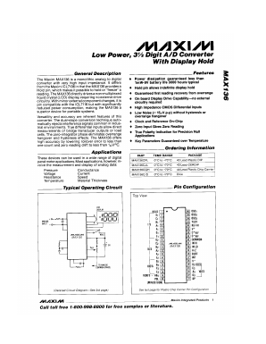 MAX136CPL Datasheet PDF Maxim Integrated