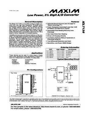 ICL7136C Datasheet PDF Maxim Integrated