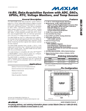 MAX1358B Datasheet PDF Maxim Integrated