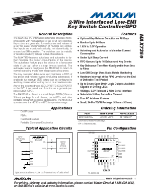 MAX7359 Datasheet PDF Maxim Integrated