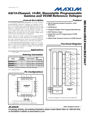 MAX9666 Datasheet PDF Maxim Integrated