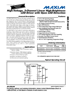 MAX16823ATE+ Datasheet PDF Maxim Integrated
