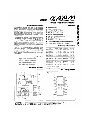 MAX163C Datasheet PDF Maxim Integrated