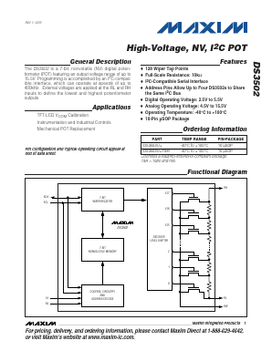 DS3502UR Datasheet PDF Maxim Integrated