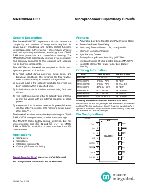 MAX696EWE Datasheet PDF Maxim Integrated