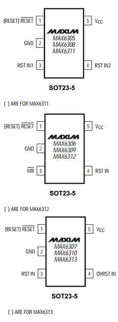 MAX6305 Datasheet PDF Maxim Integrated