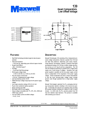 139RPFI Datasheet PDF MAXWELL TECHNOLOGIES