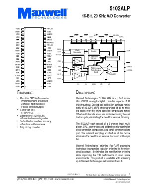 5102ALP-RP-F-E Datasheet PDF MAXWELL TECHNOLOGIES