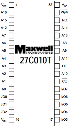 27C010TRT1E12 Datasheet PDF MAXWELL TECHNOLOGIES