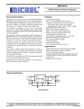 MIC4574-5.0BN Datasheet PDF Micrel