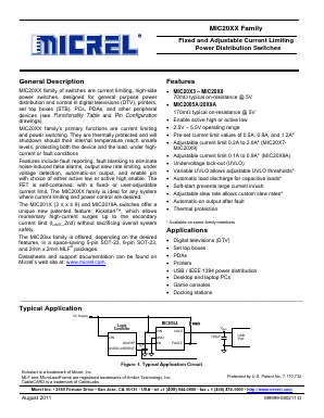 MIC2008YM6 Datasheet PDF Micrel