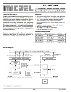 MIC10941 Datasheet PDF Micrel