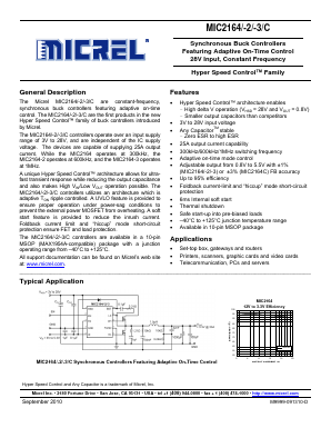 MIC2164-2YMM Datasheet PDF Micrel
