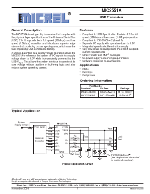 MIC2551ABTS Datasheet PDF Micrel
