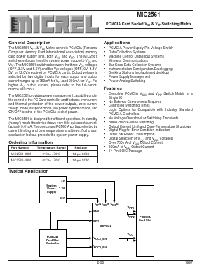 MIC2561-0BM Datasheet PDF Micrel
