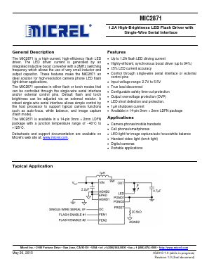 MIC2871YMK Datasheet PDF Micrel