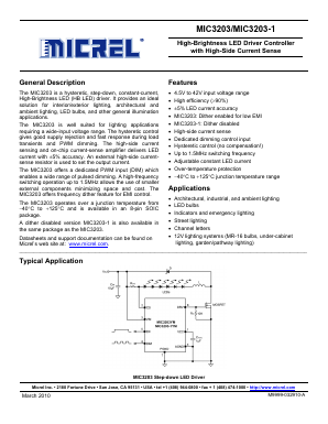 MIC3203YM Datasheet PDF Micrel