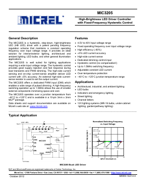 MIC3205 Datasheet PDF Micrel