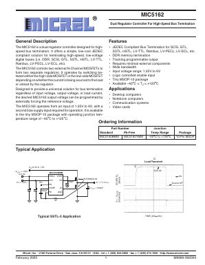 MIC5162YMM Datasheet PDF Micrel