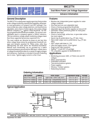 MIC2774H-17BM5 Datasheet PDF Micrel