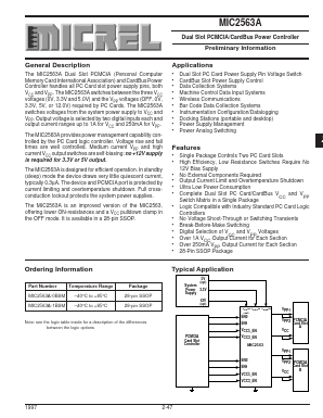 MIC2563A-1BSM Datasheet PDF Micrel