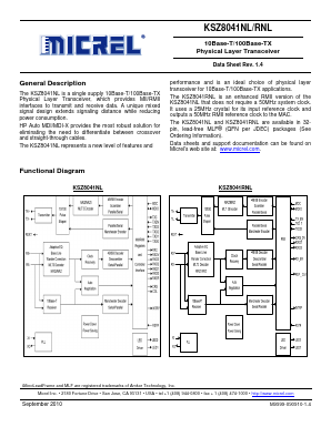 SI-50170 Datasheet PDF Micrel