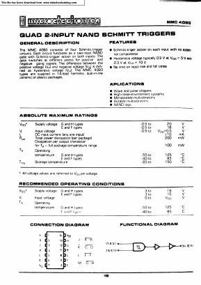 MMC4093 Datasheet PDF Micro Electronics