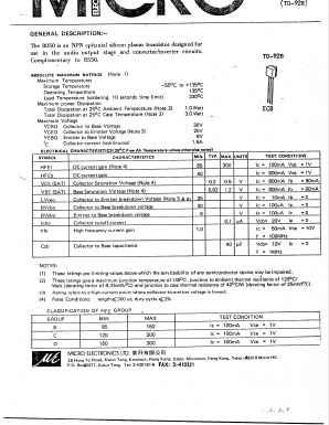 CL8050 Datasheet PDF Micro Electronics