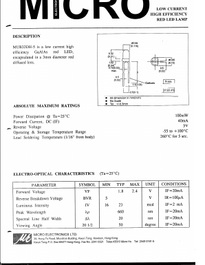 MU32DH-5 Datasheet PDF Micro Electronics