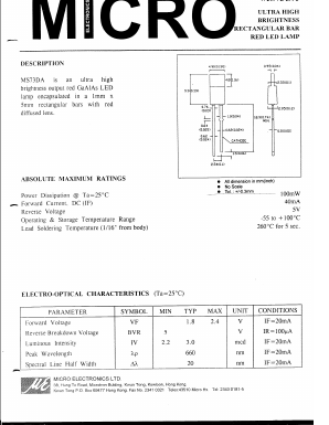 MS73DA Datasheet PDF Micro Electronics