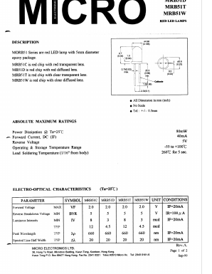 MRB51C Datasheet PDF Micro Electronics